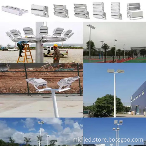 Outdoor IP65 Waterproof LED Tennis Court Lighting - 240w to 960w Aluminum High Mast Flood Lights